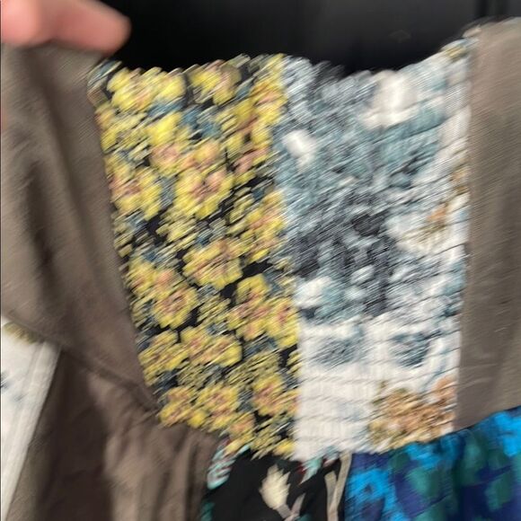 Floral Patchwork Strapless Dress - Picture 6 of 9